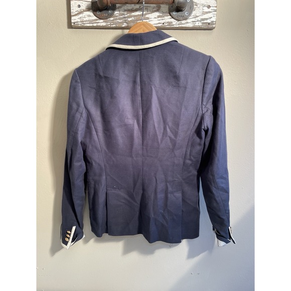 womens banana republic blazer SIZE 8 navy white - Picture 5 of 9